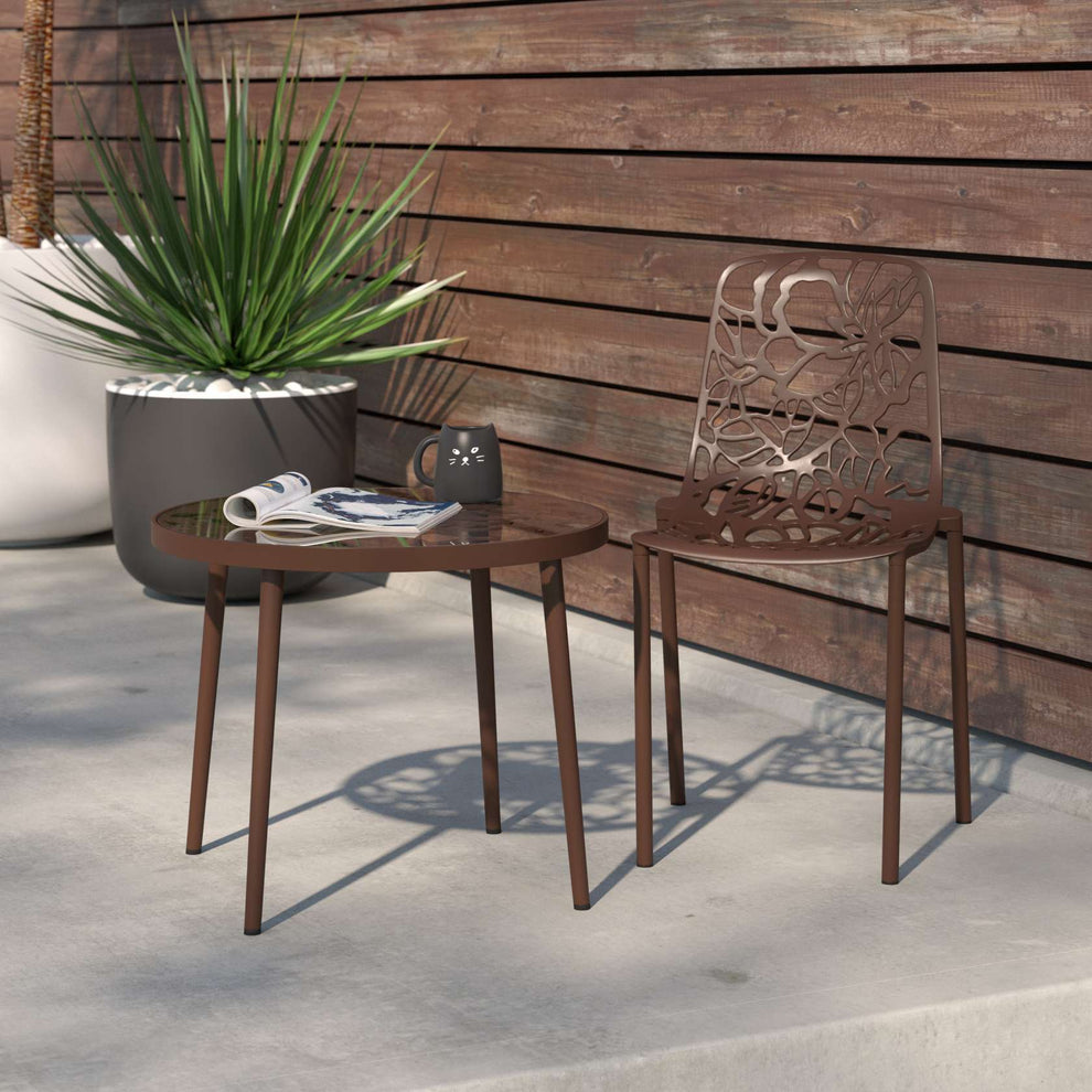 LeisureMod Modern Devon Aluminum Chair | Side Chairs | Modishstore