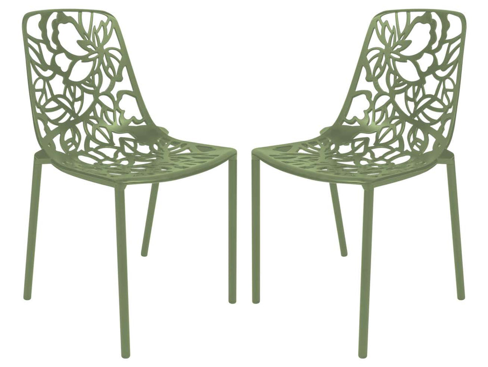 LeisureMod Modern Devon Aluminum Chair, Set of 2 |  | Modishstore - 10