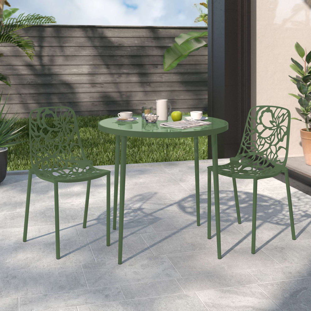 LeisureMod Modern Devon Aluminum Chair, Set of 2 |  | Modishstore - 11