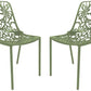 LeisureMod Modern Devon Aluminum Chair, Set of 4 | Dining Chairs | Modishstore - 12