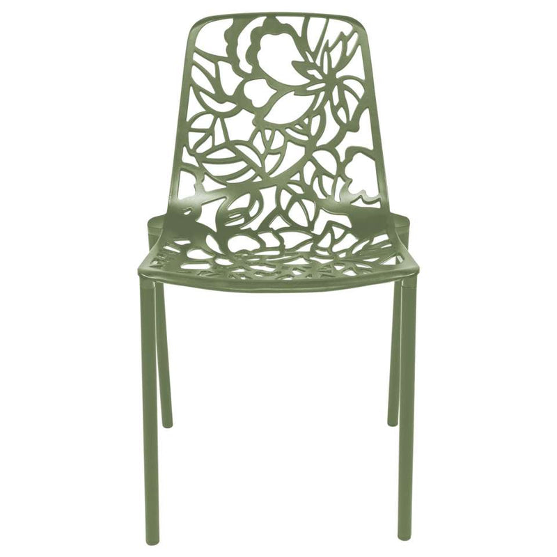 LeisureMod Modern Devon Aluminum Chair, Set of 4 | Dining Chairs | Modishstore - 16
