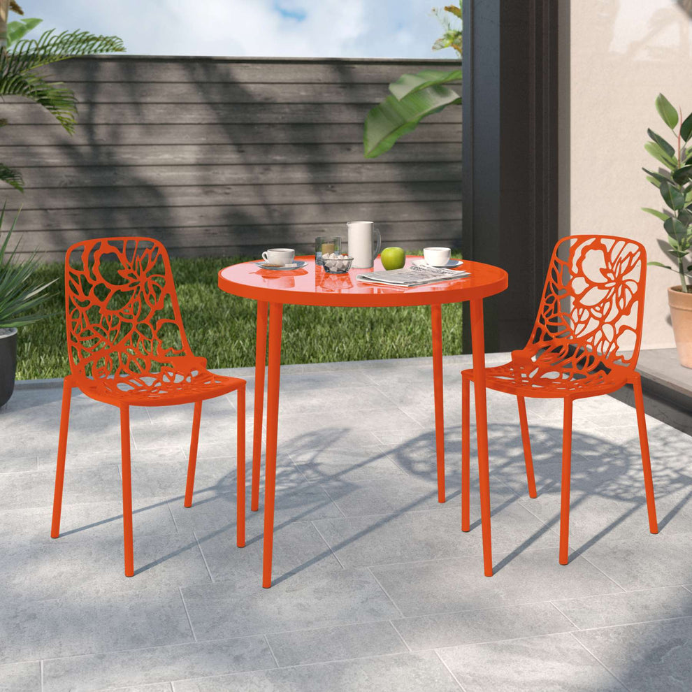 LeisureMod Modern Devon Aluminum Chair, Set of 2 |  | Modishstore - 19