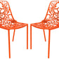 LeisureMod Modern Devon Aluminum Chair, Set of 4 | Dining Chairs | Modishstore - 21