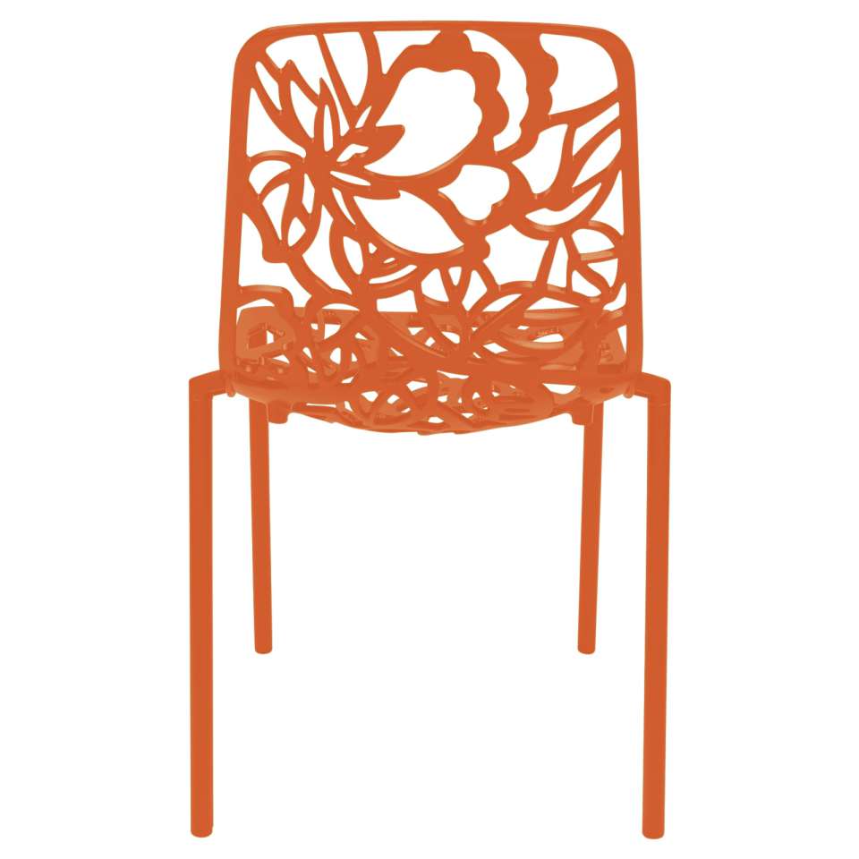 LeisureMod Modern Devon Aluminum Chair, Set of 4 | Dining Chairs | Modishstore - 23