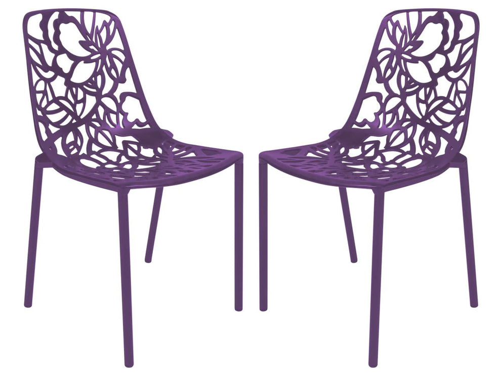 LeisureMod Modern Devon Aluminum Chair, Set of 2 |  | Modishstore - 27