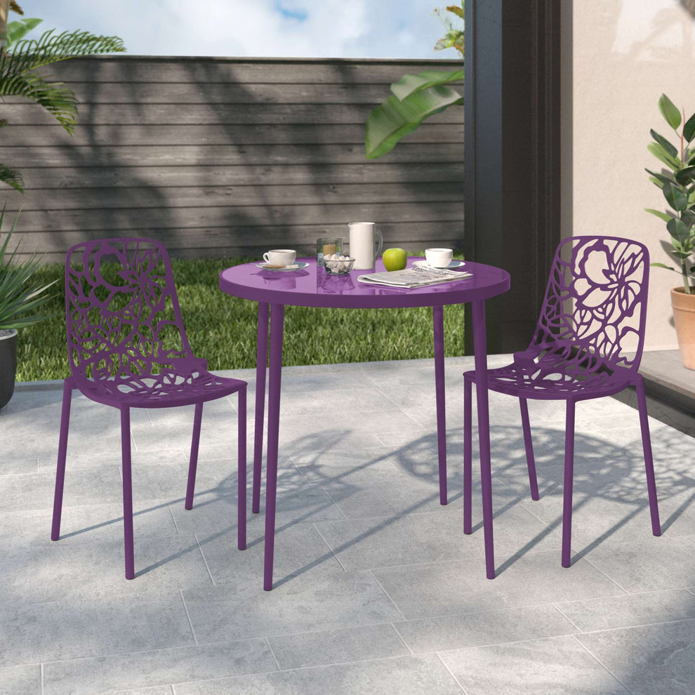 LeisureMod Modern Devon Aluminum Chair, Set of 2 |  | Modishstore - 28