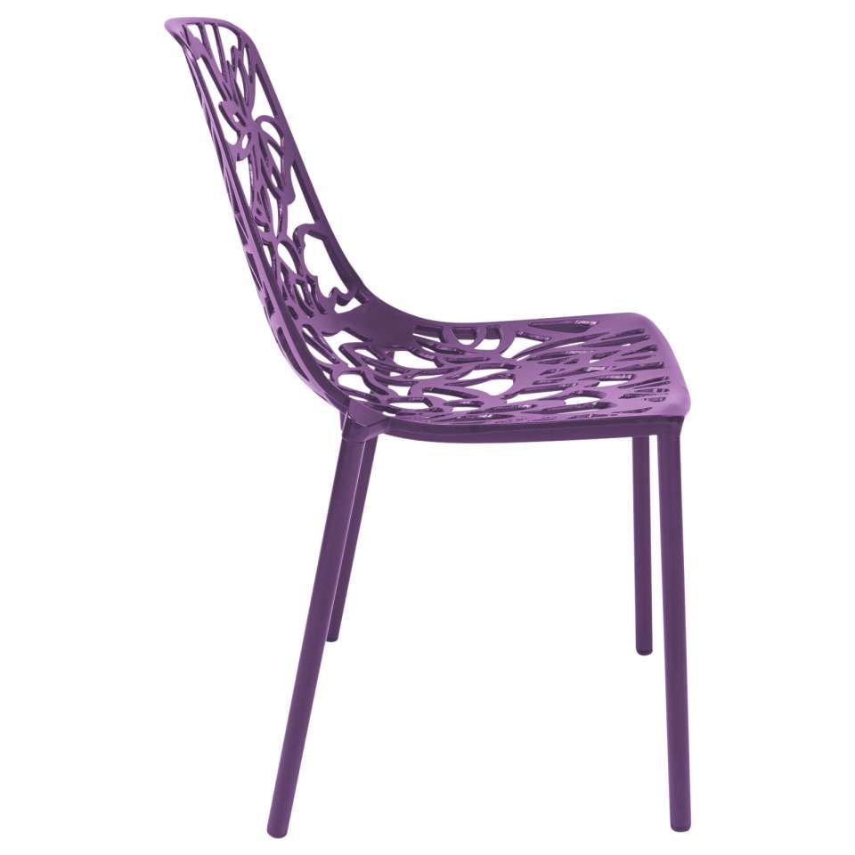 LeisureMod Modern Devon Aluminum Chair, Set of 2 |  | Modishstore - 34