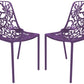 LeisureMod Modern Devon Aluminum Chair, Set of 4 | Dining Chairs | Modishstore - 34