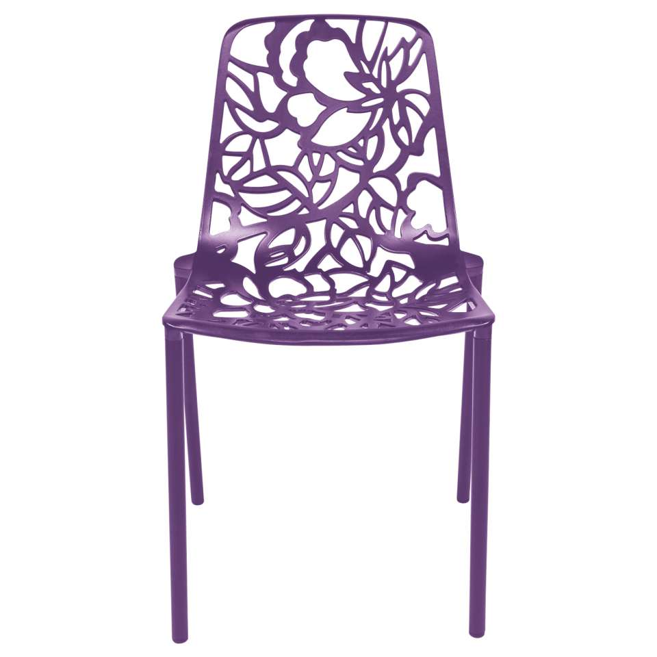 LeisureMod Modern Devon Aluminum Chair, Set of 4 | Dining Chairs | Modishstore - 28