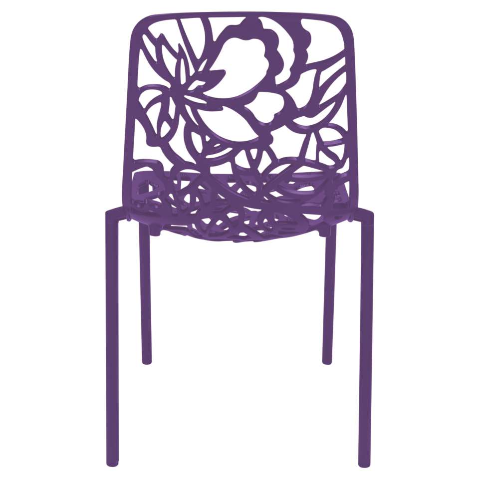 LeisureMod Modern Devon Aluminum Chair, Set of 4 | Dining Chairs | Modishstore - 30