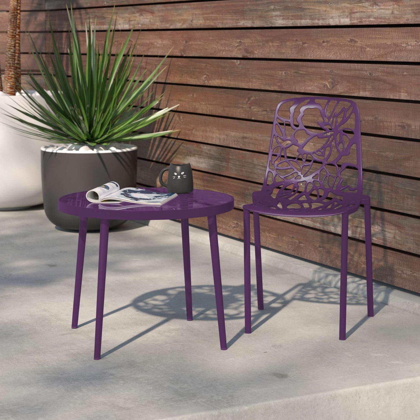 LeisureMod Modern Devon Aluminum Chair | Side Chairs | Modishstore - 21