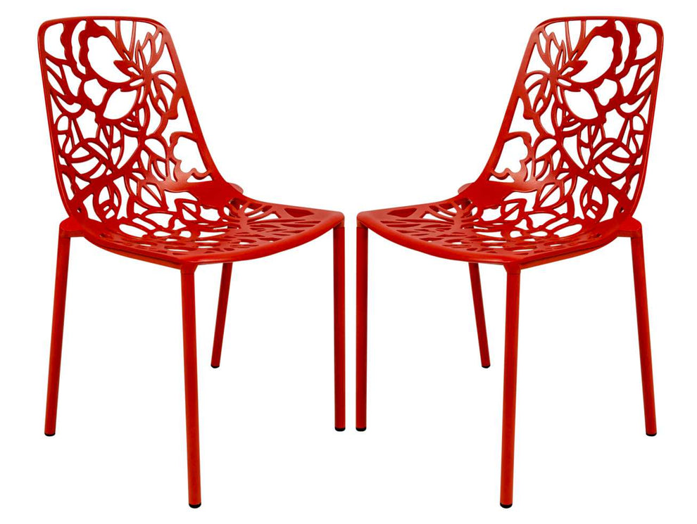 LeisureMod Modern Devon Aluminum Chair, Set of 2 |  | Modishstore - 39