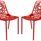 LeisureMod Modern Devon Aluminum Chair, Set of 4 | Dining Chairs | Modishstore - 42