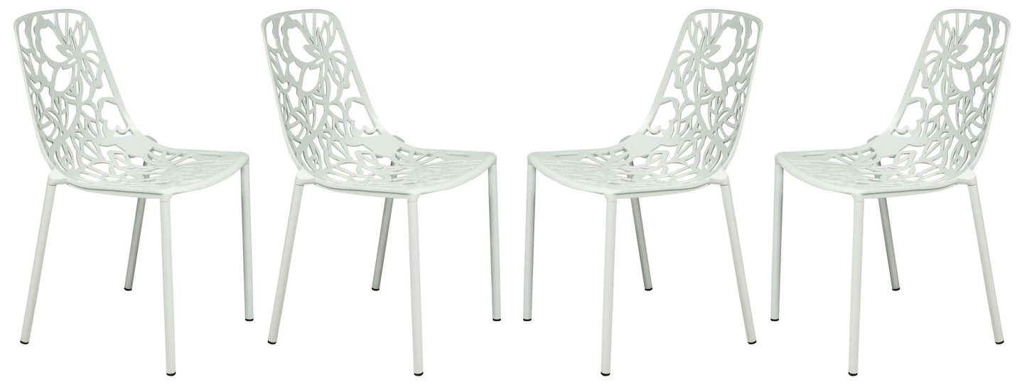 LeisureMod Modern Devon Aluminum Chair, Set of 4 | Dining Chairs | Modishstore - 51