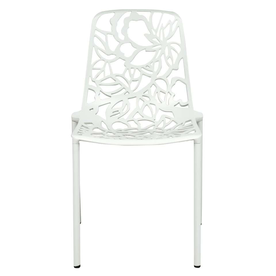 LeisureMod Modern Devon Aluminum Chair, Set of 4 | Dining Chairs | Modishstore - 49