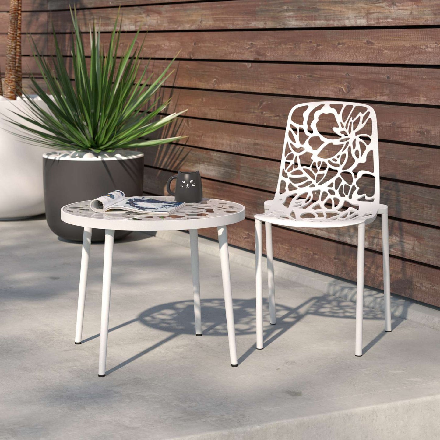 LeisureMod Modern Devon Aluminum Chair | Side Chairs | Modishstore - 37