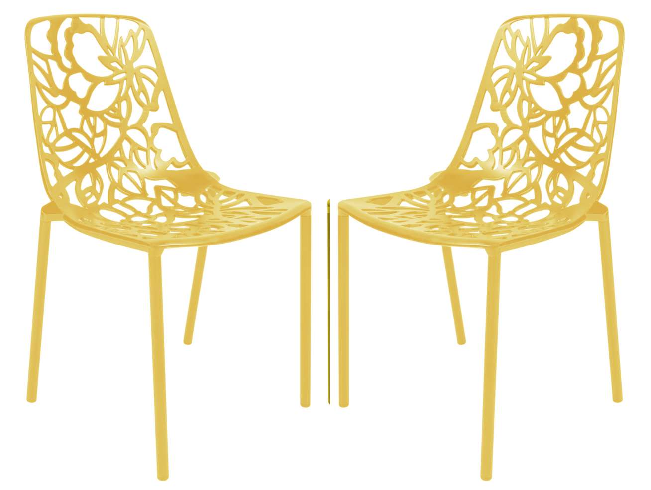 LeisureMod Modern Devon Aluminum Chair, Set of 2 |  | Modishstore - 56