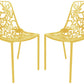LeisureMod Modern Devon Aluminum Chair, Set of 4 | Dining Chairs | Modishstore - 59