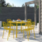 LeisureMod Modern Devon Aluminum Chair, Set of 4 | Dining Chairs | Modishstore - 60