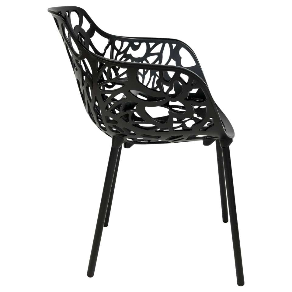 LeisureMod Modern Devon Aluminum Armchair, Set of 2 | Outdoor Chairs | Modishstore - 8