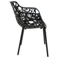 LeisureMod Modern Devon Aluminum Armchair, Set of 4 | Outdoor Chairs | Modishstore - 7