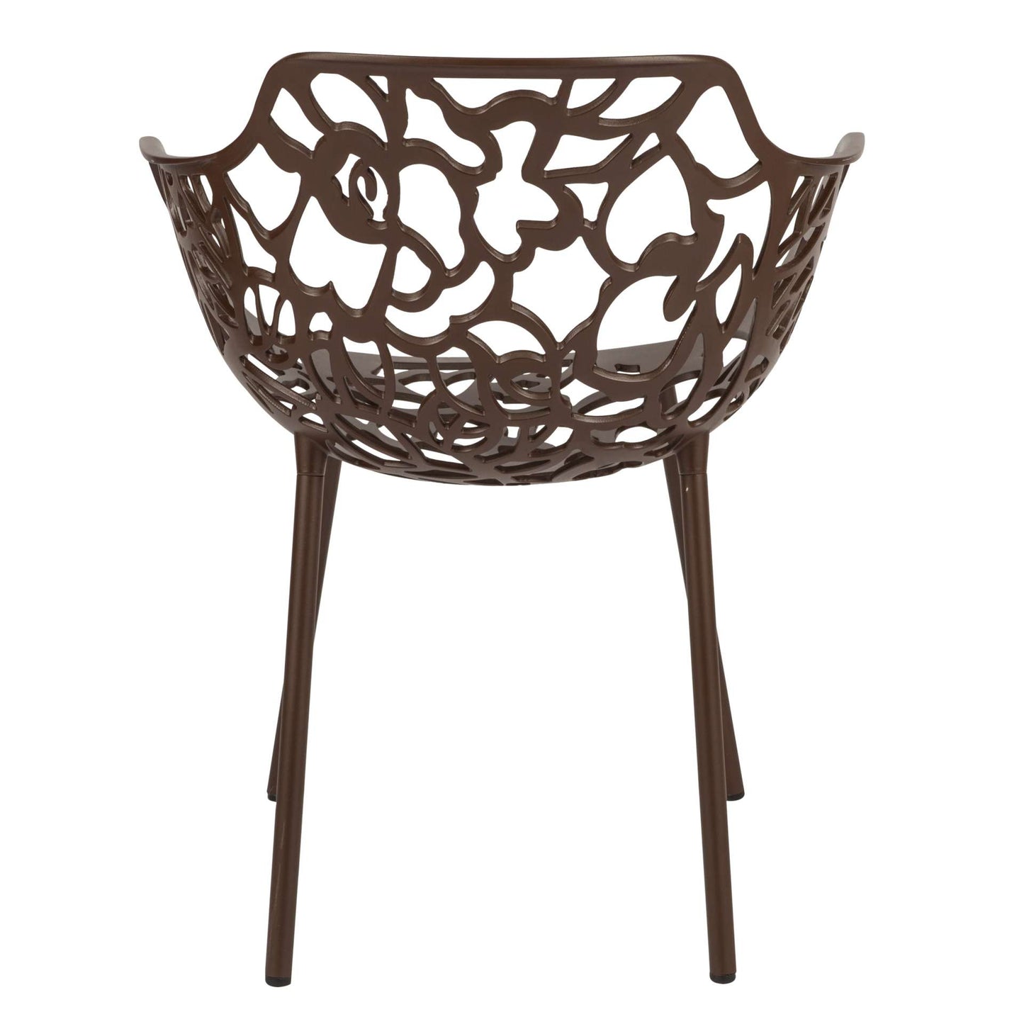 LeisureMod Modern Devon Aluminum Armchair, Set of 2 | Outdoor Chairs | Modishstore - 6