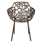 LeisureMod Modern Devon Aluminum Armchair, Set of 4 | Outdoor Chairs | Modishstore