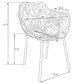 LeisureMod Modern Devon Aluminum Armchair | Outdoor Chairs | Modishstore - 8