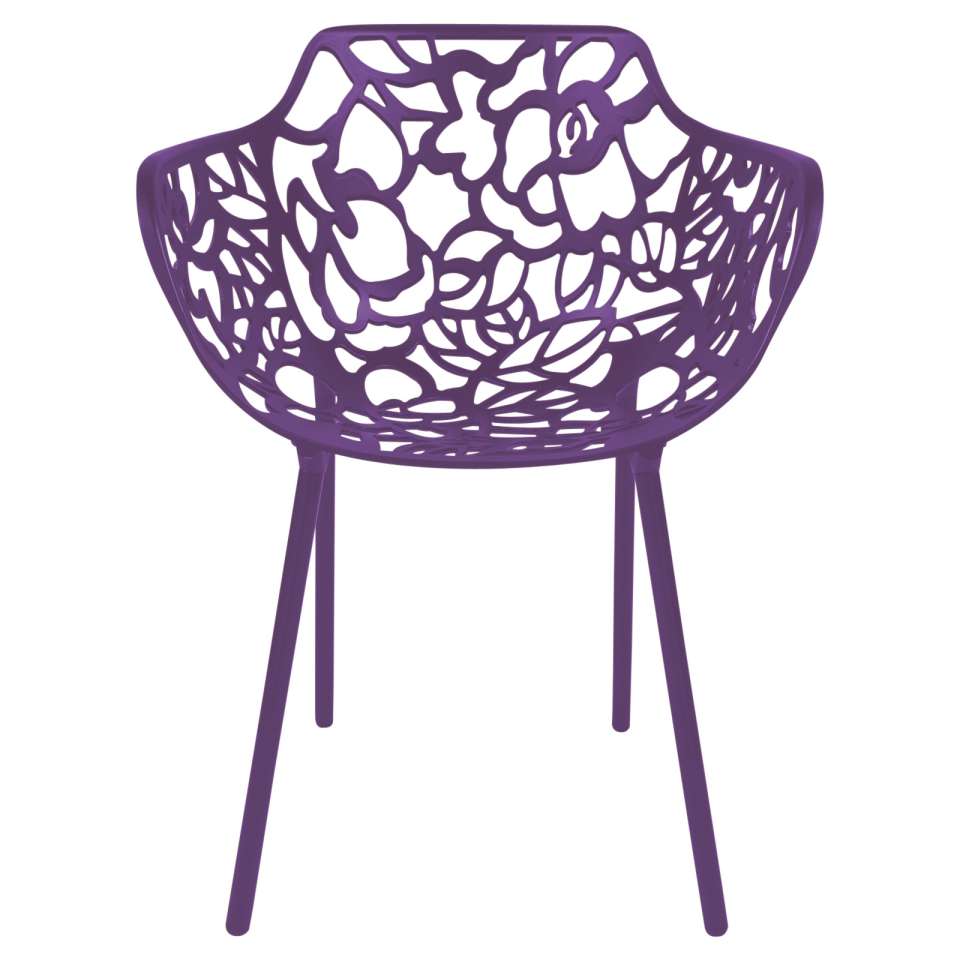 LeisureMod Modern Devon Aluminum Armchair, Set of 4 | Outdoor Chairs | Modishstore - 25
