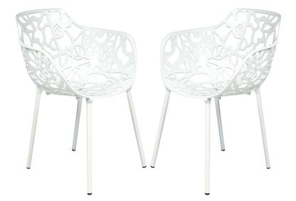 LeisureMod Modern Devon Aluminum Armchair, Set of 2 | Outdoor Chairs | Modishstore - 46