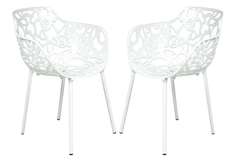 LeisureMod Modern Devon Aluminum Armchair, Set of 2 | Outdoor Chairs | Modishstore - 46