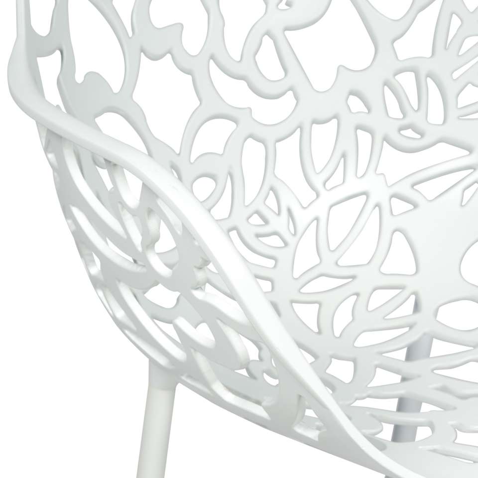 LeisureMod Modern Devon Aluminum Armchair, Set of 4 | Outdoor Chairs | Modishstore - 48