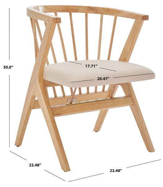 Safavieh Noah Spindle Dining Chair Set Of 2 - Natural | Dining Chairs | Modishstore - 3