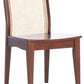 Safavieh Benicio Rattan Dining Chair Set Of 2 - Dark Brown | Dining Chairs | Modishstore - 4