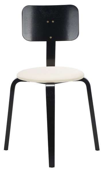 Safavieh Jo Upholstered Stackable Dining Chair Set Of 2 - Black | Dining Chairs | Modishstore - 2
