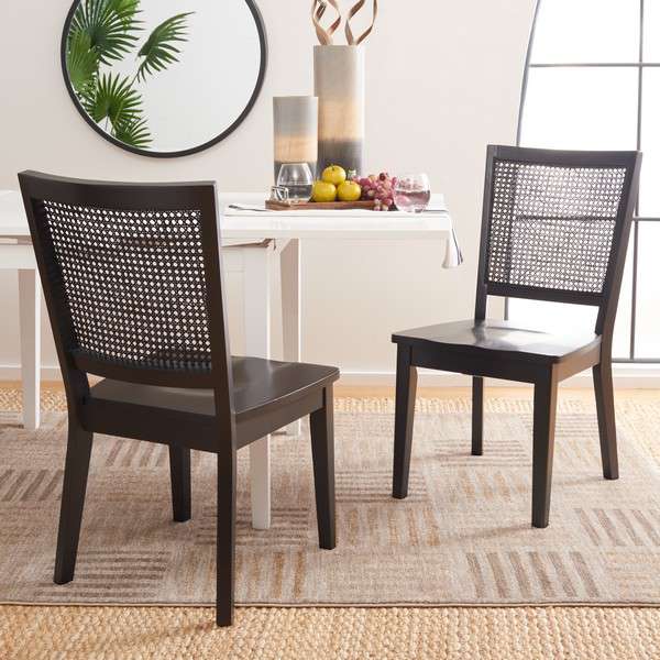 Safavieh Margo Dining Chair Set Of 2 - Black | Dining Chairs | Modishstore