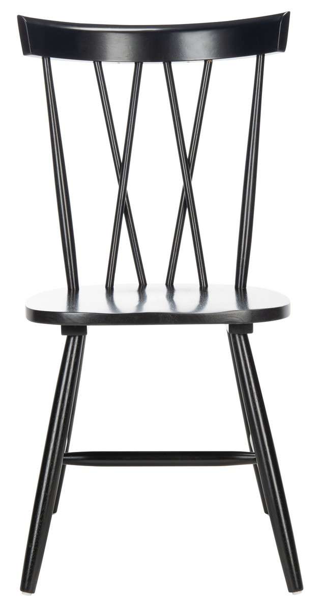 Safavieh Friar Dining Chair Set Of 2 - Black | Dining Chairs | Modishstore - 2