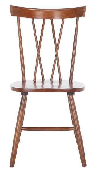 Safavieh Friar Dining Chair Set Of 2 - Walnut | Dining Chairs | Modishstore - 2