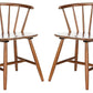 Safavieh Ceres Dining Chair Set Of 2 - Walnut | Dining Chairs | Modishstore - 2