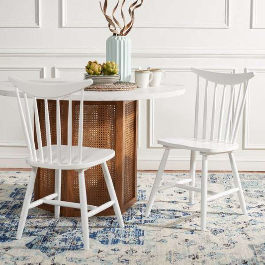 Safavieh Jodan Dining Chair Set Of 2 - White | Dining Chairs | Modishstore