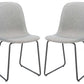 Safavieh Makalu Dining Chair Set Of 2 - Gray | Dining Chairs | Modishstore - 2