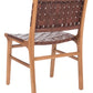 Safavieh Taika Woven Leather Dining Chair- Set of 2 | Dining Chairs | Modishstore - 7