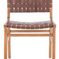 Safavieh Taika Woven Leather Dining Chair- Set of 2