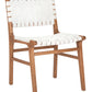 Safavieh Taika Woven Leather Dining Chair- Set of 2 | Dining Chairs | Modishstore - 12