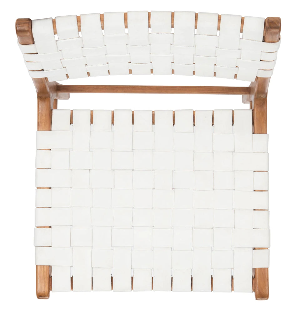 Safavieh Taika Woven Leather Dining Chair- Set of 2 | Dining Chairs | Modishstore - 16