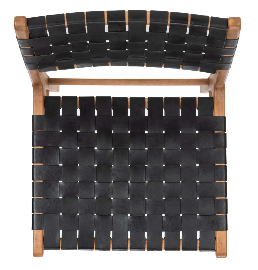 Safavieh Taika Woven Leather Dining Chair- Set of 2 | Dining Chairs | Modishstore - 26