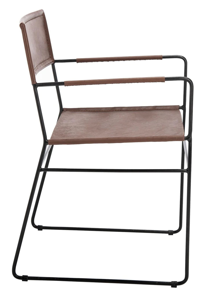 Safavieh Alyx Leather Dining Chair | Dining Chairs | Modishstore - 5