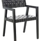 Safavieh Cire Leather Dining Chair - Black | Dining Chairs | Modishstore - 2