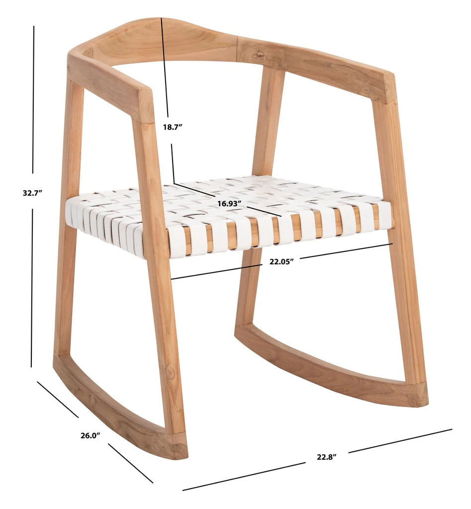 Safavieh Willa Rocking Dining Chair | Rocking Chairs | Modishstore - 8