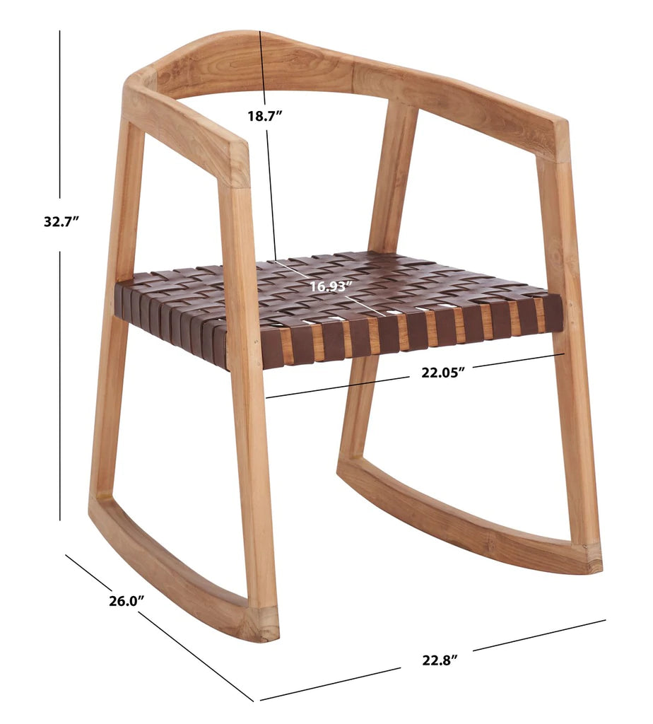 Safavieh Willa Rocking Dining Chair | Rocking Chairs | Modishstore - 12